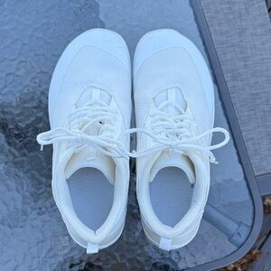 Uncivilized White Shoe Sneakers Barefoot